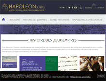 Tablet Screenshot of napoleon.org